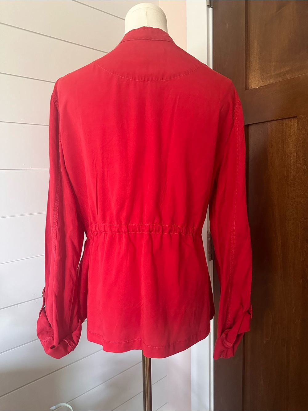 NEW Sanctuary Red Utility Jacket with Snap Front - Picture 4 of 8